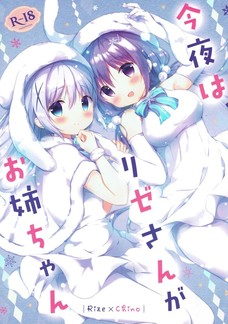 リゼにクリトリスを擦られてお漏らししちゃうチノちゃん！